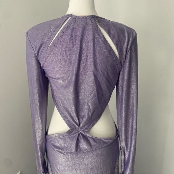 Bronx and Banco Amara Lilac Cut Out Gown L - Picture 10 of 15
